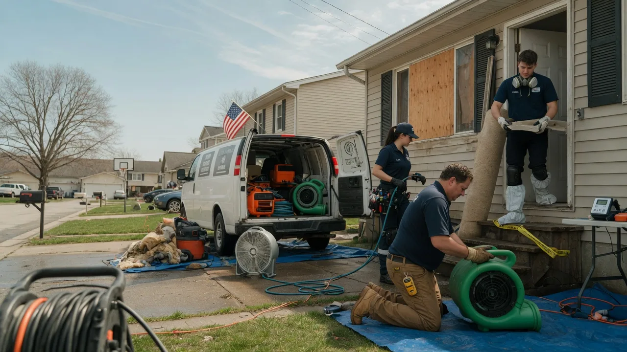 Water Damage Restoration in Hamburg, IL near me